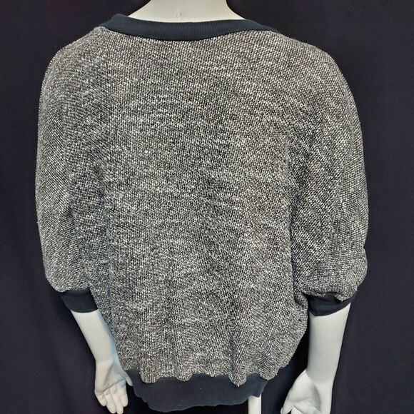 American Apparel Gray Sweater with Black Trim (OS) - Picture 4 of 5